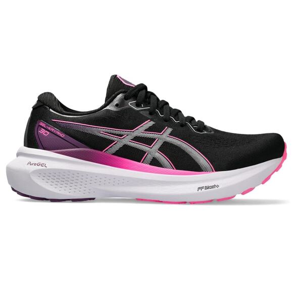 ASICS Women's Gel-Kayano 30 Running Shoes, Black/Lilac HINT Size 11 WIDE - Picture 2 of 9
